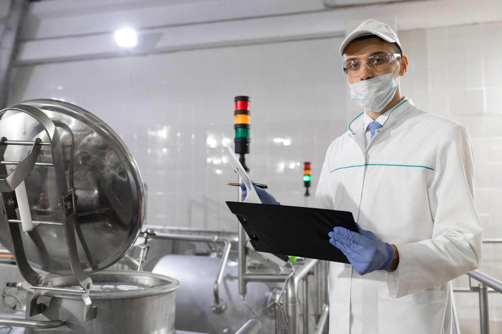 Persona aplicando un Sistema HACCP para asegurar los objetivos de inocuidad